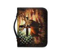 ZEPFJHE Practical Belief Themed PU Leather Satchel Featuring Smooth Zipper and Additional Storage Capacity Permanent Pack Top Bag