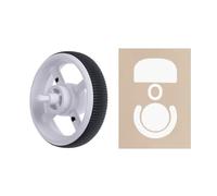 ZEPFJHE Precisions Black Scrolls Wheel And Skates Pad Set For GProX Superlight Enhances Gaming Control Feet Pad