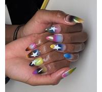 ZEPFJHE Press on Nails,Fake Nails Stick Glues on Nails False Nails Acrylic Nails Artificial False Nails for DIYS Nails Designs