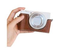 ZEPFJHE Protective Base Half Camera Case for ZV1 Camera with Plushie Lining Lightweight PU Leather Designing