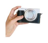 ZEPFJHE Protective Base Half Camera Case for ZV1 Camera with Plushie Lining Lightweight PU Leather Designing