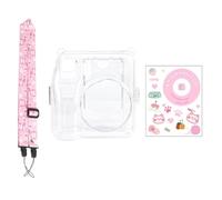 ZEPFJHE Protective Clear Camera Case for Camera Holder with Film Storage Pouches Adjustable Strap Sticker