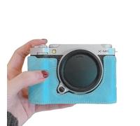 ZEPFJHE Protective PU Leather Half Cemara Case Base for XM5 with Plushie Interior and Tripod Mount Easy Access