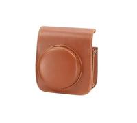 ZEPFJHE PU Leather Camera Bag Carrying Storage Bag with Adjustable Strap Camera Shoulder Bag Scratch Resist for Sports Cameras