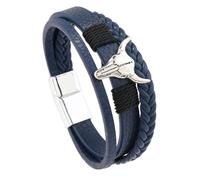ZEPFJHE PU Leather Unisex Retro Design Wrist Chain 3-Layer Comfortable Wristband For Daily Wear Party Stylish Men's Chain