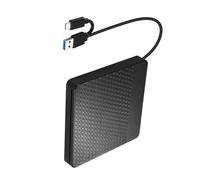 ZEPFJHE Quiet Operations External DVDs Writer Slot Loading Design Plugs and Play USB3.0 Type C Powered for Laptop Computer USB Dvds Burners