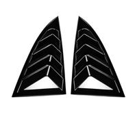 ZEPFJHE Raised Quarter Window Louvers for Dimensional, T BLACK | Complete 2-Piece Package, Corresponding Panels for Both Sides, Consistent Exterior Detail Around Rear Glass