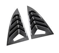ZEPFJHE Raised Quarter Window Louvers for Dimensional, T BRIGHT CARBON | Complete 2-Piece Package, Corresponding Panels for Both Sides, Consistent Exterior Detail Around Rear Glass