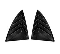 ZEPFJHE Raised Quarter Window Louvers for Dimensional, Y BLACK | Complete 2-Piece Package, Corresponding Panels for Both Sides, Consistent Exterior Detail Around Rear Glass