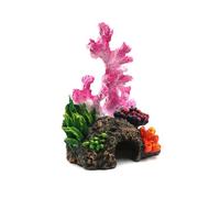 ZEPFJHE Realistic Corals Reef Aquarium Decoration HandPainted Resin Ornament for FishTanks Landscape Shelter Cave for Fish Fishtanks Decoration