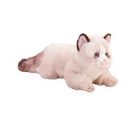 ZEPFJHE Realistic Life Like Animal Toy Stuffed Plush Toy Dog/Cats Soft Lying Postures Animal Companion Boy and Girl Kids