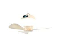 ZEPFJHE Rechargeable Hanging Fan With Remote Control 3 Speed Adjustable Build In Night Light USB Power Supply For Bedroom Dorm Remote Controlled Cooling Fan