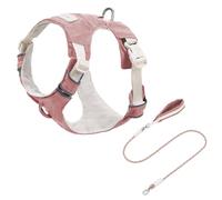 ZEPFJHE Reflective Dog Harness Vest With Rope Set Adjustable Pet Gear Walking Running Leads For Small To Large Breeds Nylon Dog Vest Leads Set