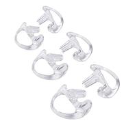 ZEPFJHE Replacement Earmold Earbud (Left And Right Ear) For Two Way Radio Acoustic Coil Tube Earpiece Open Insert Earmould Silicone Earmold Piece
