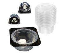 ZEPFJHE Reptiles Feeding Station with Secure Suction Mounts Ventilated Base and Zone for Live Prey Tray