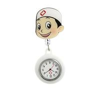 ZEPFJHE Retractable Nurse Watch with Silicone Brooch and Easy to Read Dials for Hospital Environment Professional Use Healthcare Worker Watch