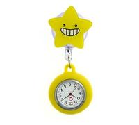 ZEPFJHE Retractable Nurse Watch with Silicone Brooch and Easy to Read Dials for Hospital Environment Professional Use Healthcare Worker Watch