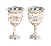 ZEPFJHE Retro Wine Glass European Drinking Cup for Home Restaurant Use Alloy Decorative Cup Kitchen Glass Supplies Home Club Accessories