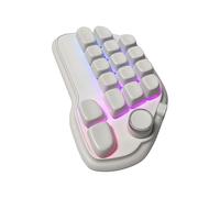 ZEPFJHE RGBs Backlit 17 Mechanical Numpad With VIA Programmable Features Hot Swappable USB Numeric Keypad For Laptop PC Desktop High Efficiency Numeric Keypad