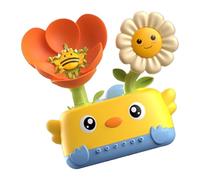ZEPFJHE Safe Suction Cup Flower Sprinkler Toy Early Learning Bath Time Activity With Color Recognition Design Rotating Water Sprinkler Toy