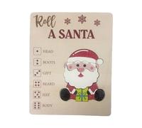ZEPFJHE Santa Wooden Puzzle Game Christmas Educational Toy for Kids Spatial Imagination Development Family Fun Interactive Christmas Party Game