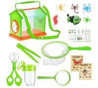 ZEPFJHE Science Adventure Set for Children, Huntings Tools with Cage, Net Scooper, Learning Ages 4 and Up Butterfly Net for Kids