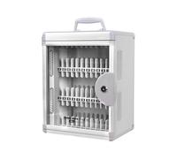 ZEPFJHE Secure Locking Mobile Device Storage Cabinet for School Organization Aluminum Alloy Construction Aluminum Alloy Phone Locker for