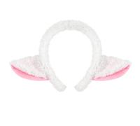 ZEPFJHE Sheep Animal Costume Accessories Headband Tail Skirt Halloween Lamb Outfit For Women Girl Halloween Cosplay Party Cosplay Headwear
