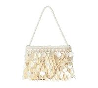 ZEPFJHE Shell Handbag Elegant Embellished Purse with Spacious Interior Wedding Bag for Ball and Banquets Attires Beaded Bag