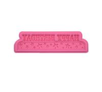 ZEPFJHE Silicone Fondant Molds Happy Birthday Letters Handmade Candle Resin Cake Decorating Tools for Kitchen