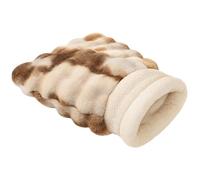 ZEPFJHE Small Cats Nest Bed Sleep Bag for Kittens Thicken Plush Cushions Secure Enclosed Design Shelter Rest Place for Pet Small Cats Hideouts