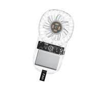 ZEPFJHE Small Clear Handheld Fan Adjustable 3 Speed 1200mAh USB Rechargeable Battery For Travel Outdoor Camping Quiet Fan