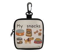 ZEPFJHE Small Dog Treat Pouches,Dog Treat Bag for Walking Training Pet Food Storage Container Pet Feed Snacks Reward Pockets Dog Training Reward Pouches