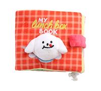 ZEPFJHE Snuffle Dog Stuffed Book Treat Dispensing Toy Chew-Resistant Soft Squeaky For Dogs Encouraging Foraging Skills