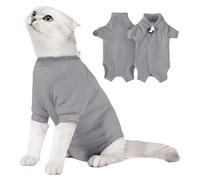ZEPFJHE Soft Recovery Suit For Cats Post Surgeries Comfortable Breathable Prevents Licking Speed Up Process For Small Recovery Suit