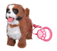 ZEPFJHE Soft Safe Electric Plush Toy Dog with Talking Feature and Tongue Out Simulation for Children Ages 3+ Educational Toy