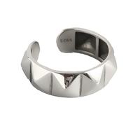 ZEPFJHE Sophisticated Zines Alloy Cocktail Rings Portable Everyday Jewelry Statement Pieces For Professional Evening Event Geometric Jewelry Gift