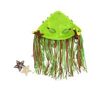 ZEPFJHE Space Saving Pet Corner Shelter Launderable Fleece Curtain Shelter With Colorful Needlecraft Small Animal Bed Small Pet Habitat With Curtain