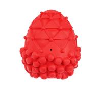 ZEPFJHE Squeaky Dog Pinecone Chew Toy for Large Dogs Interactive Bouncing Design Rubber Teeth Cleaning Surfaces Interactive Squeaky Pinecone Dog Toy