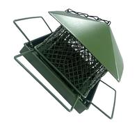 ZEPFJHE Squirrel Proof Metal Hanging Bird Feeder Outdoor Large Roof Weatherproof for Wild Birds Rustproof Metal Bird Feeder