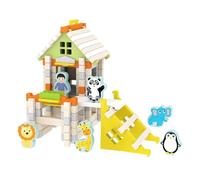 ZEPFJHE Stacking Blocks Set Wooden Building Toy for Toddler Learning Tool That Encourages Creative Expression Creative Play