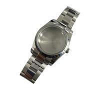 ZEPFJHE Stainless Steel Watch Bezel and Metal Band Fashion Men Watch Case Part for Repair and Mods Enthusiast Supplies