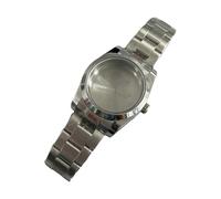 ZEPFJHE Stainless Steel Watch Bezel and Metal Band Fashion Men Watch Case Part for Repair and Mods Enthusiast Supplies