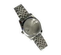 ZEPFJHE Stainless Steel Watch Bezel and Metal Band Fashion Men Watch Case Part for Repair and Mods Enthusiast Supplies