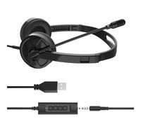 ZEPFJHE Stereos Headphones With In Line Control Wire USB Headsets With Mics For Office Teaching And Gaming Earphones Headphones