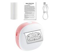 ZEPFJHE Sticker Printer Portable Wireless Label Printer Inkless Photo Maker with 1 Roll Paper for Proje