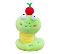 ZEPFJHE Stuffed Snake Toy Plush Green Cartoon Figure Anime Dolls For Chinese New Year 2025 Spring Festival Throw Pillow Stuffed Snake Plush Toy