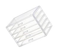 ZEPFJHE Stylish Acrylic Drawer Box Container High Visibility Acrylic Organizers for Jewelry and Makeup with Sturdy Construction Jewelry Display Case