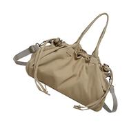 ZEPFJHE Stylish Crinkled Nylon Handbag with Adjustable Comfortable Strap and Spacious Interior Shoulder Bag for Work or Gym Use Travel Purse