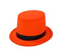 ZEPFJHE Stylish Fluorescent Tall Hat With Shining Color For Various Occasion Theme Event Party Gathering Dressingup Club Hat Eye Catching Fedoras
